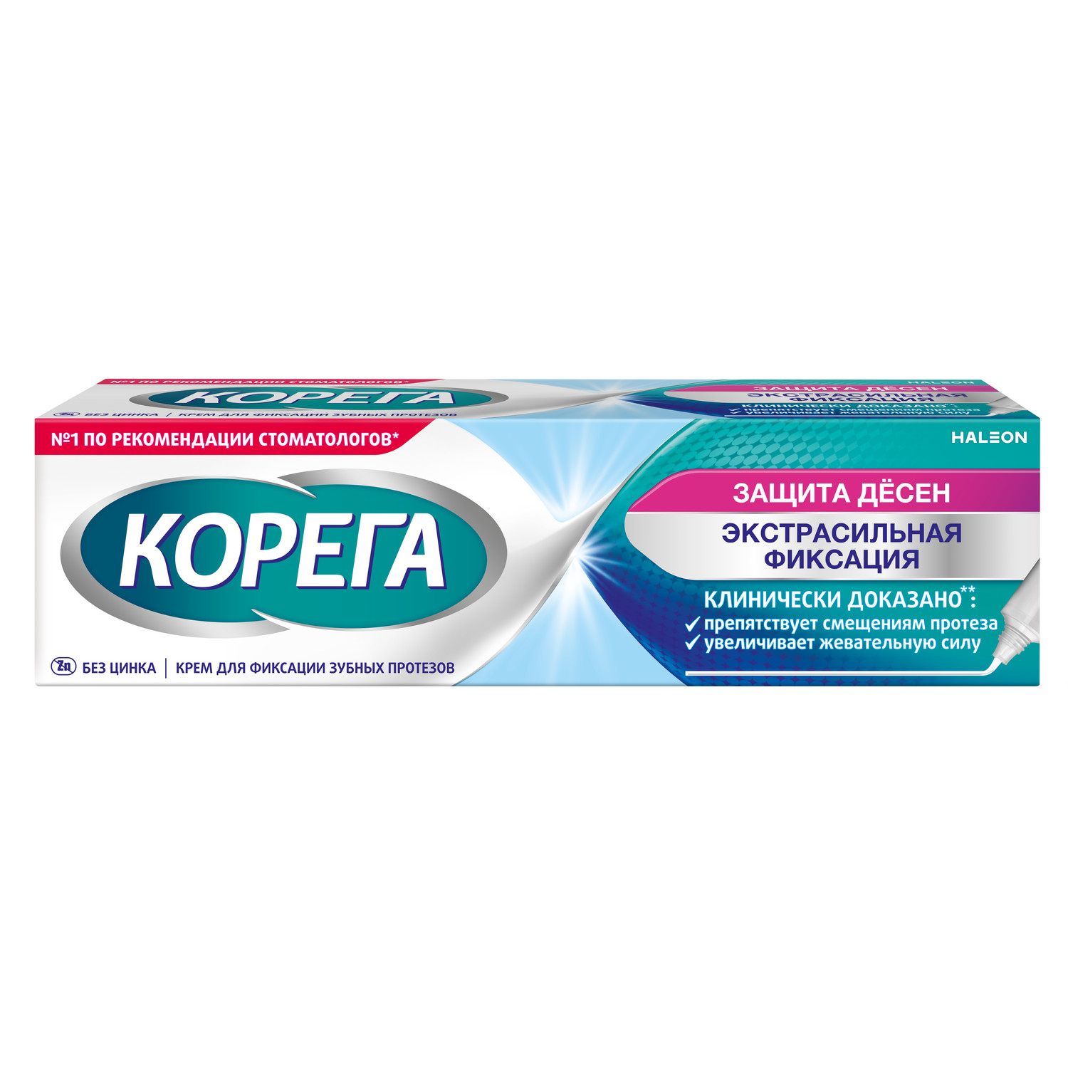 Корега крем для фиксации зубных протезов Защита десен 40г
