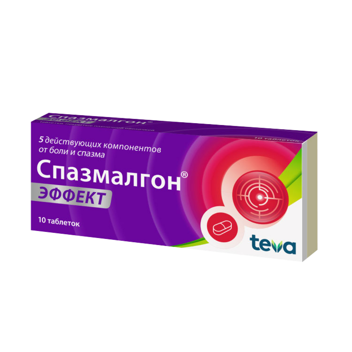 Спазмалгон эффект таблетки покрытые пленочной оболочкой №10