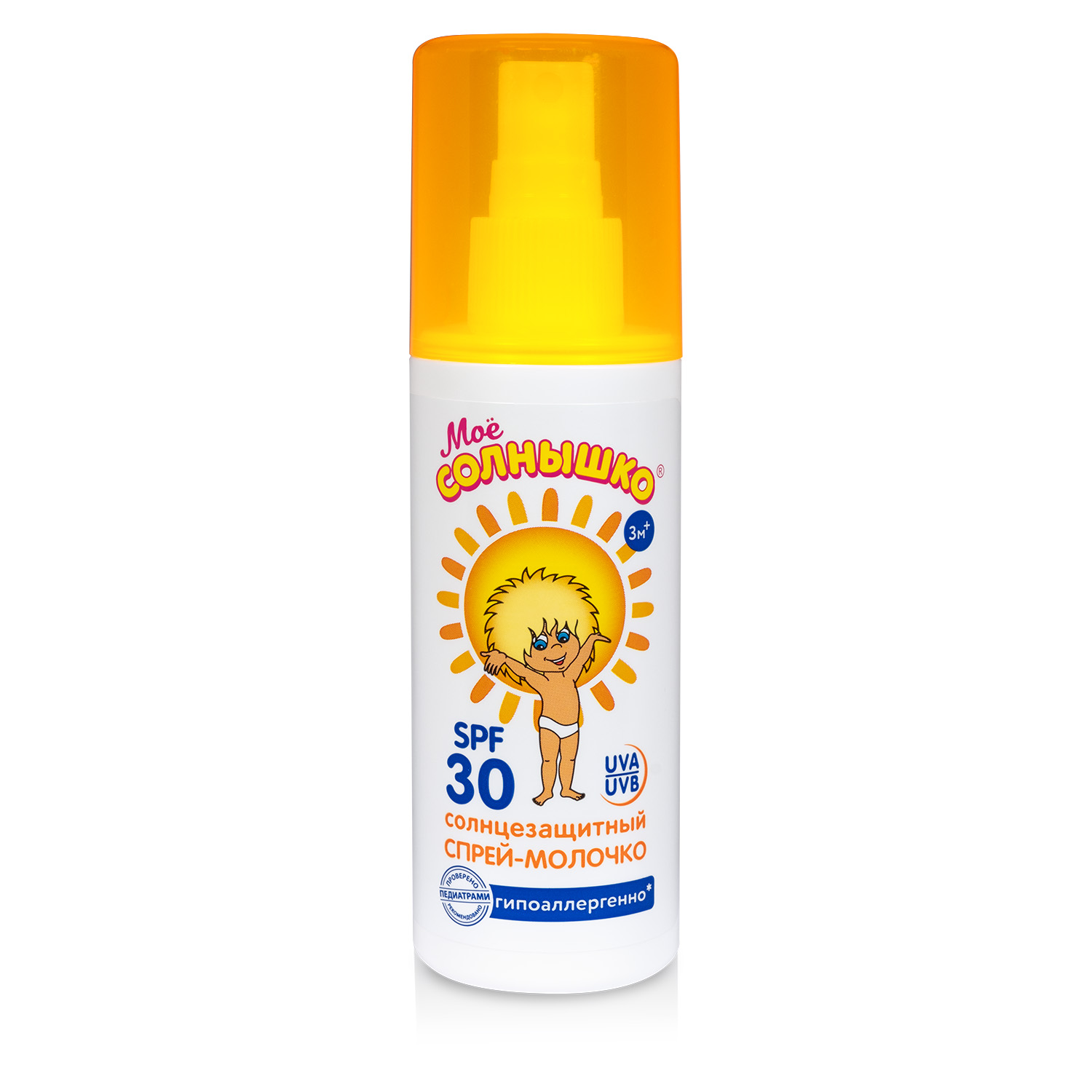 Мое солнышко спрей детский солнцезащитный SPF30 100мл