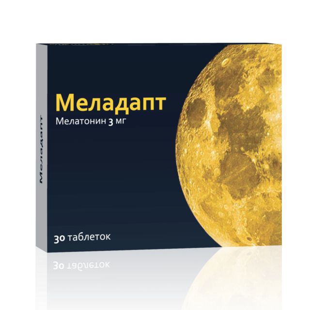 Меладапт таблетки покрытые оболочкой пленочной 3мг № 30