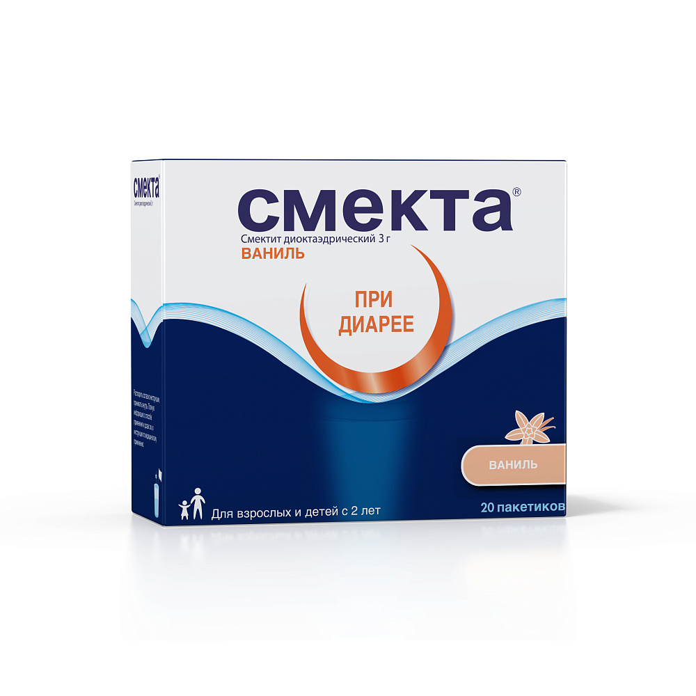 Смекта порошок для приготовления суспензии для приема внутрь ваниль пак. 3г № 20