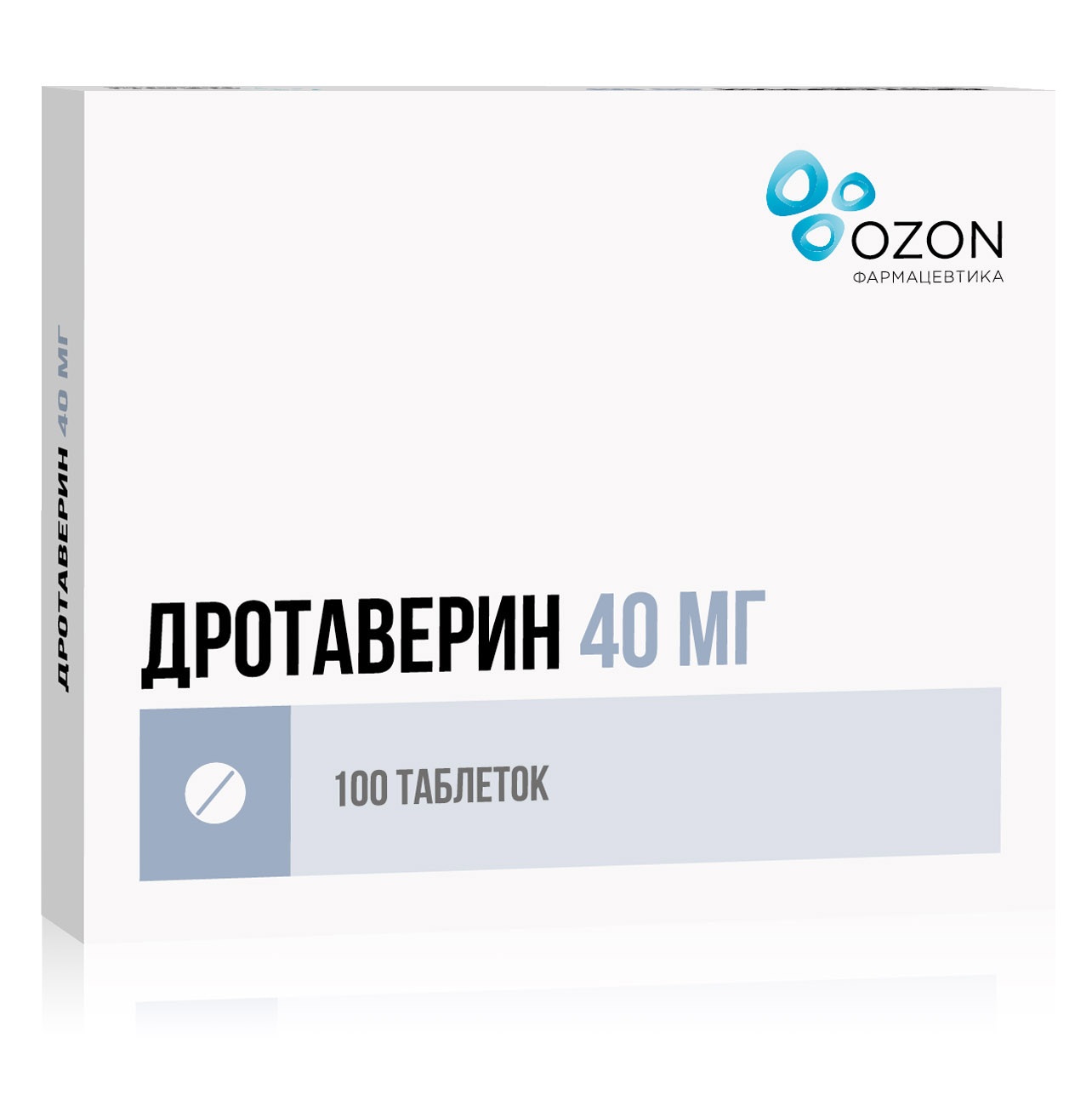 Дротаверин таблетки 40мг № 100