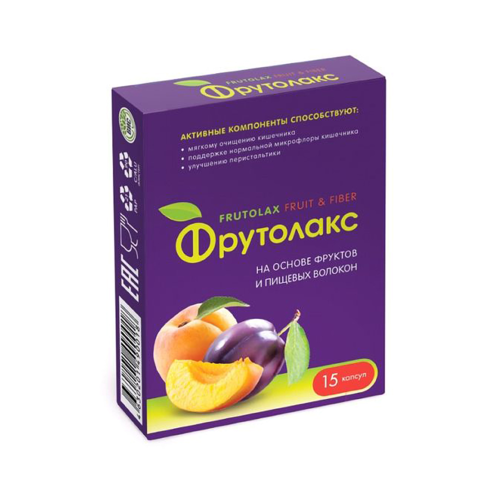 Фрутолакс на основе фруктов и пищевых волокн капсулы № 15