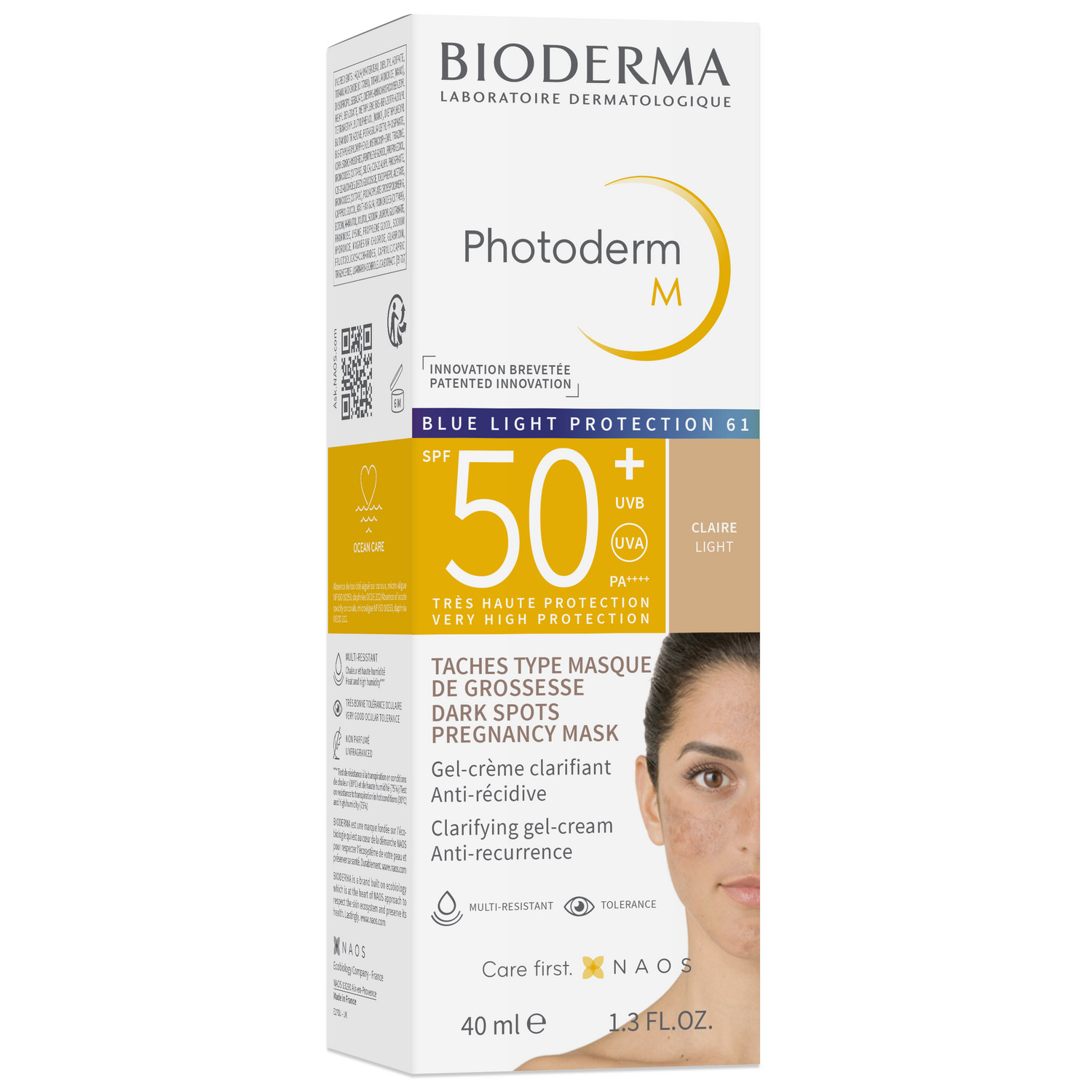 Биодерма Фотодерм солнцезащитный крем-гель M SPF50 для лица 40мл   Светлый оттенок