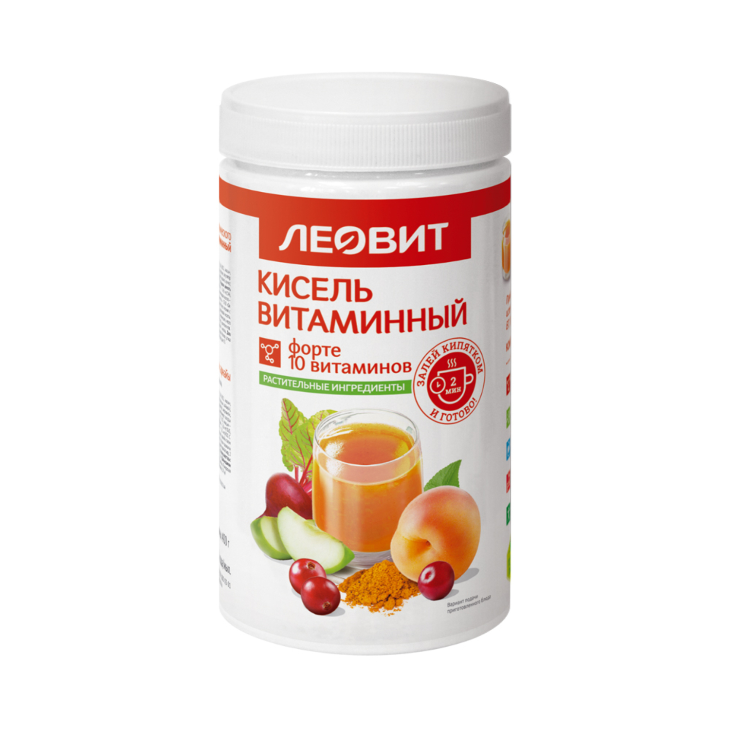 Леовит кисель диетич. витамин. форте 400г   банка