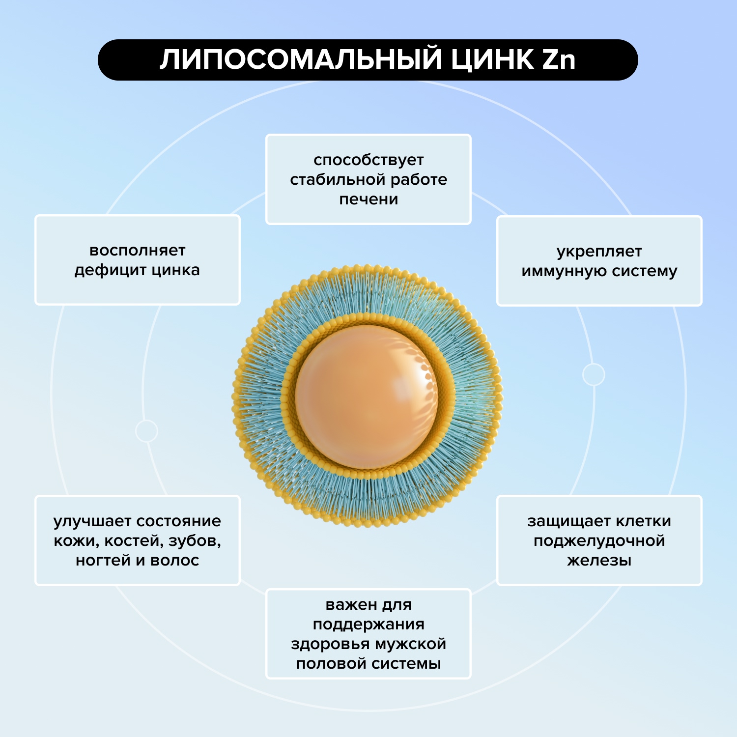 Будь Здоров  Липосомальный Цинк Zn капсулы № 60