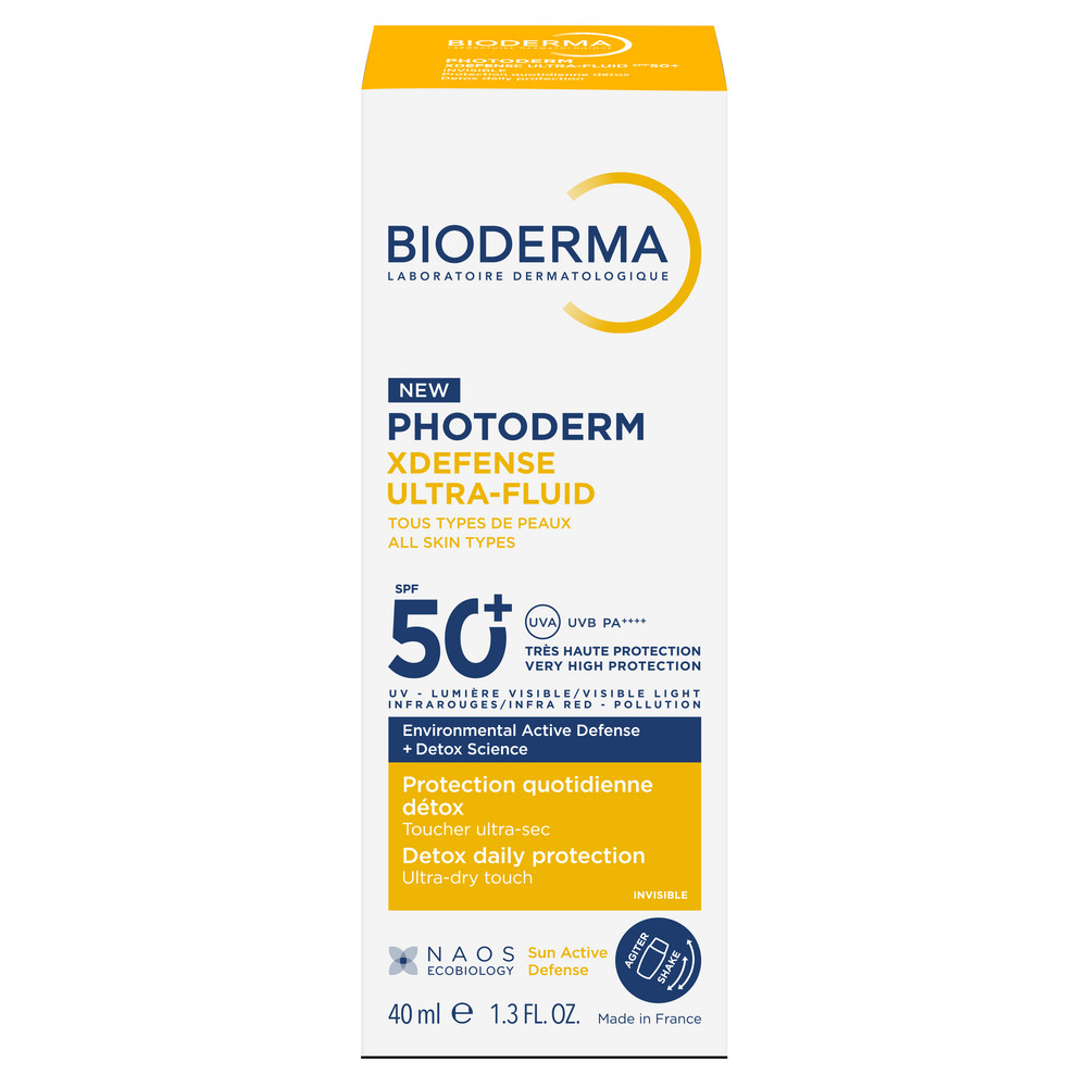Биодерма Фотодерм иксдефенсе флюид солнцезащитный для всех типов кожи SPF50+ 40мл