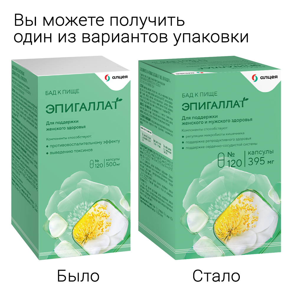 Эпигаллат капсулы 395мг №120