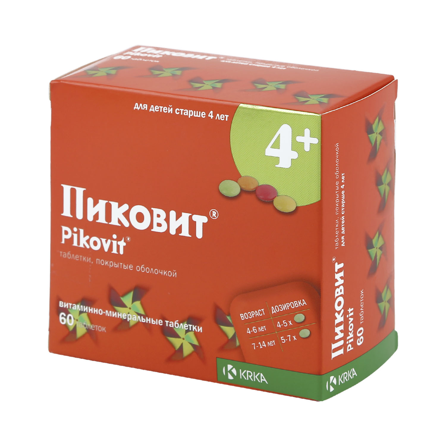 Пиковит таблетки покрытые оболочкой №60