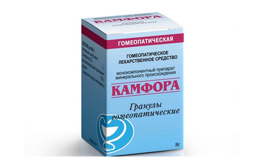 Камфора гранулы гомеопатические 8г
