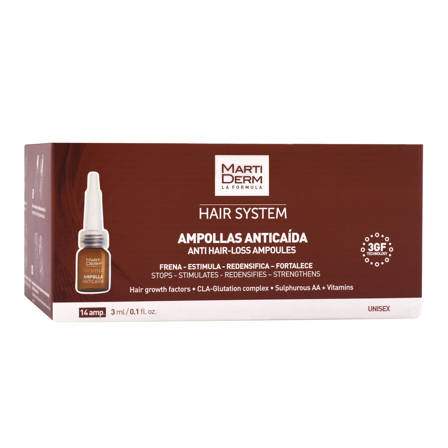 Martiderm HAIR SYSTEM ампулы против выпадения волос 3мл № 14
