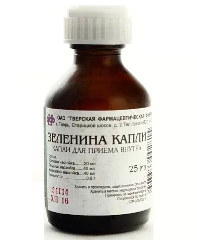 Зеленина капли 25мл