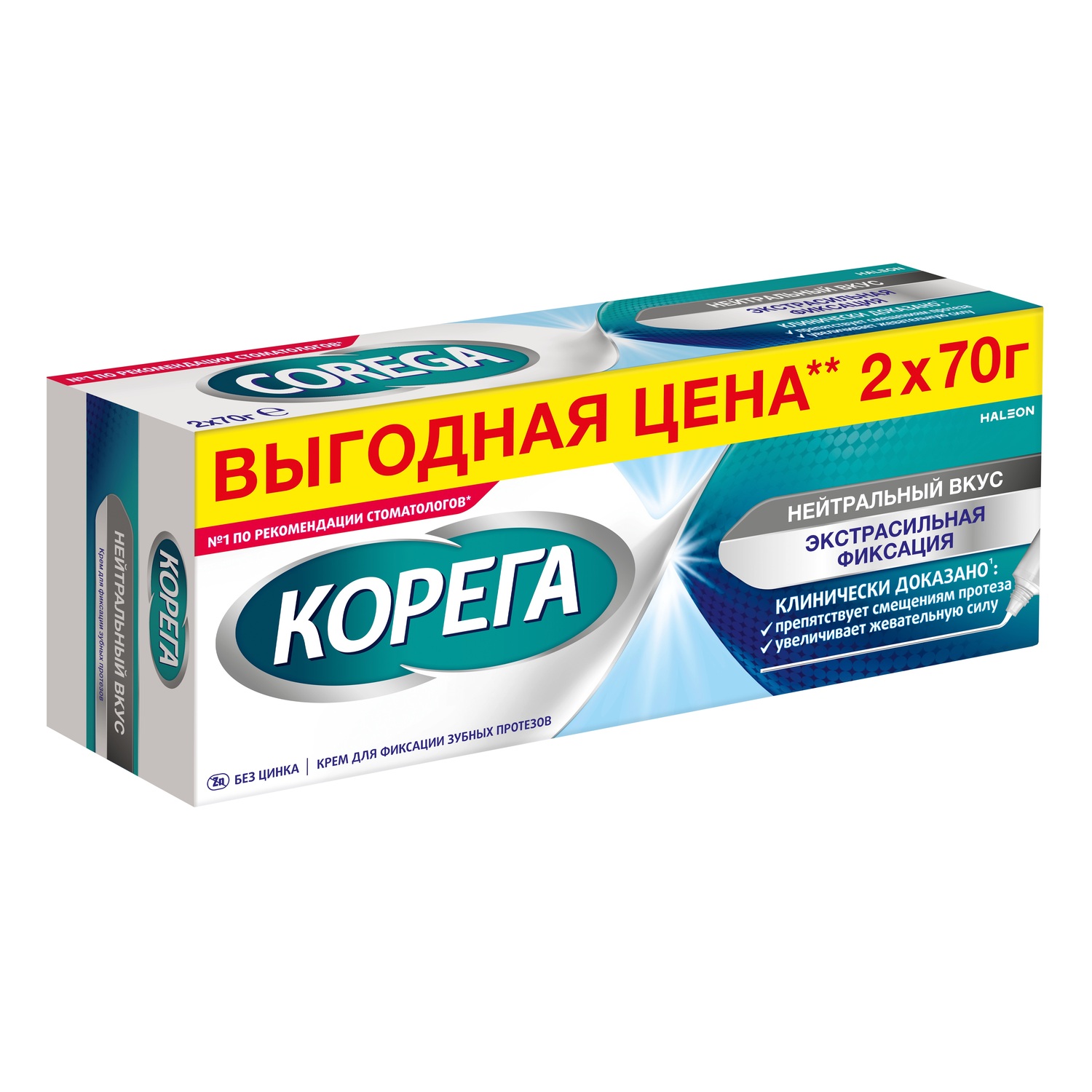Корега крем для фиксации зубных протезов Нейтральный вкус Экстра Сильная Фиксация 70,0 N2