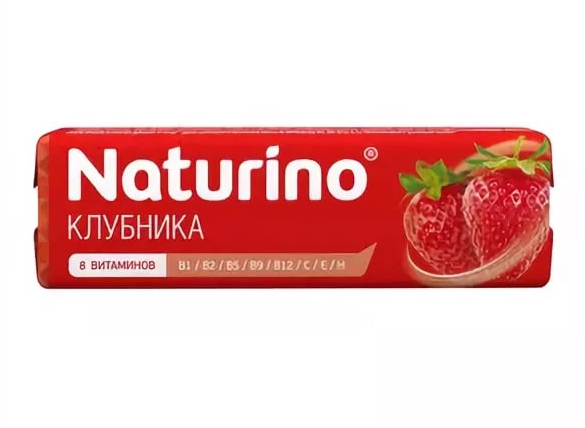 Натурино пастилки витамины сок клубники 36,4г