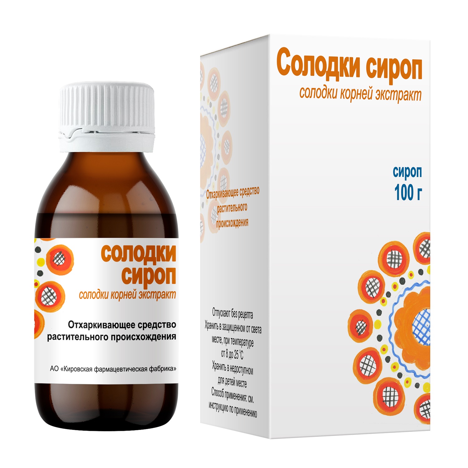 Солодки сироп флакон 100г