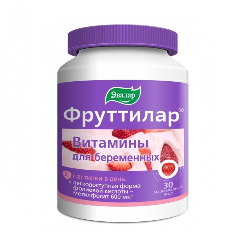 Фруттилар витамины для беременных пастилки жеват. 4г № 30 БАД
