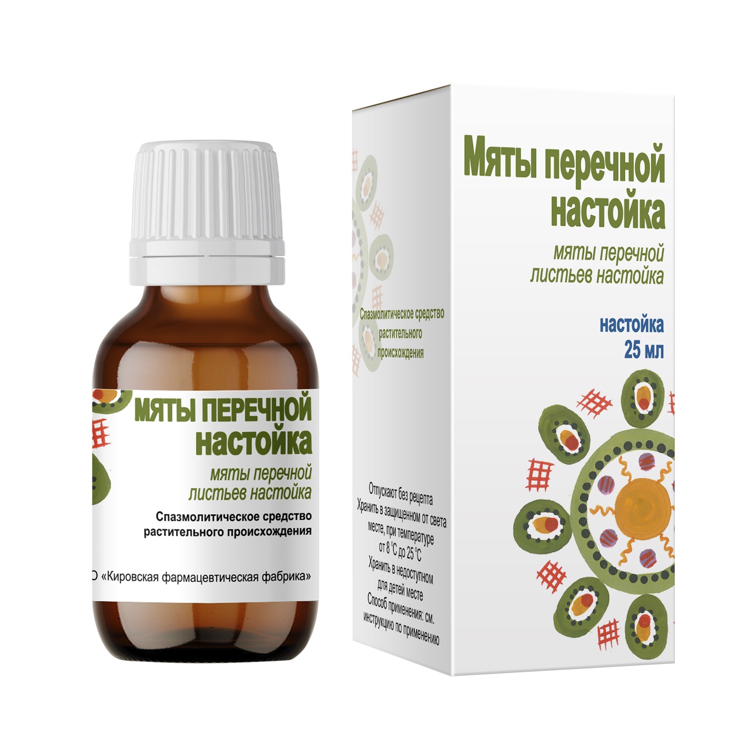 Мяты перечной настойка 25мл