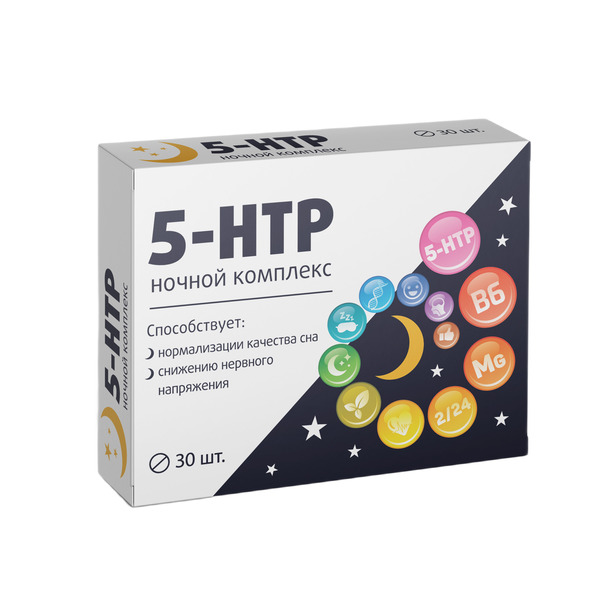 5-НТР ночной комплекс таблетки покрытые оболочкой 515мг № 30 БАД