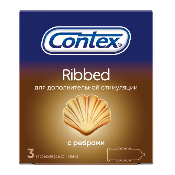 Контекс презервативы ребристые №3