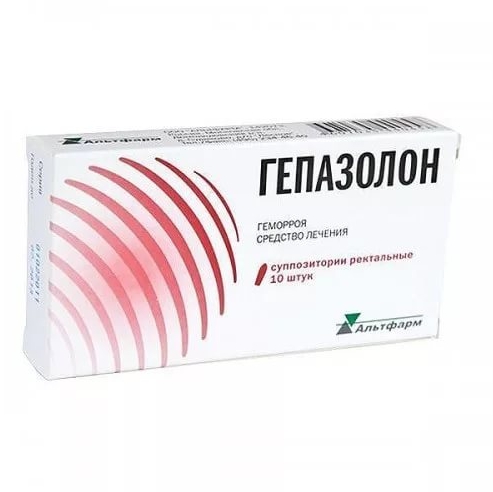 Гепазолон суппозитории ректальные №10