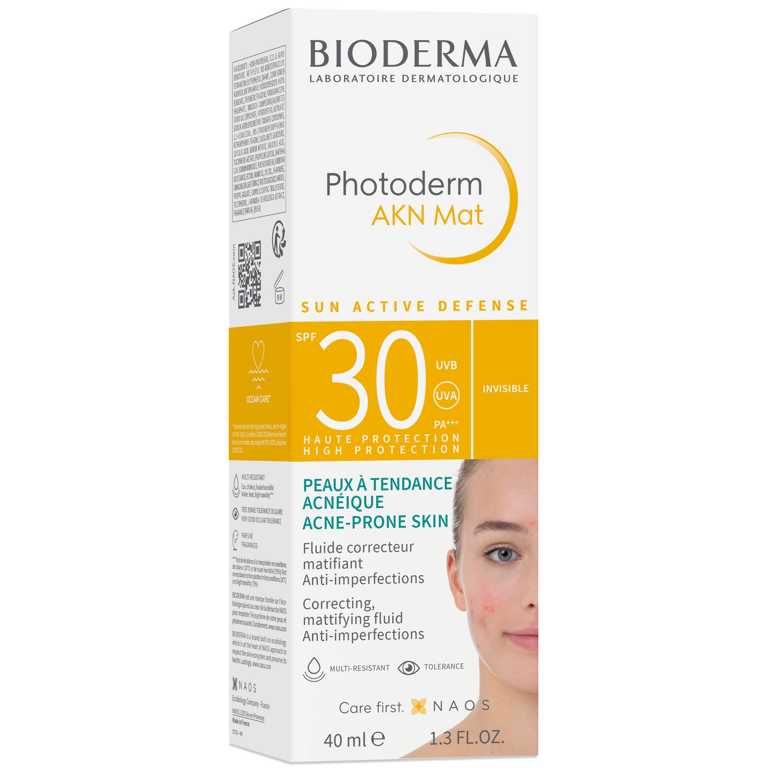 Биодерма Фотодерм Солнцезащитная матирующая эмульсия AKN SPF30 40мл 28481B