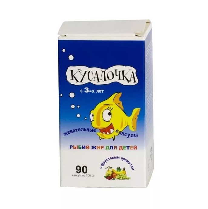 Рыбий жир Кусалочка для детей капсулы №90